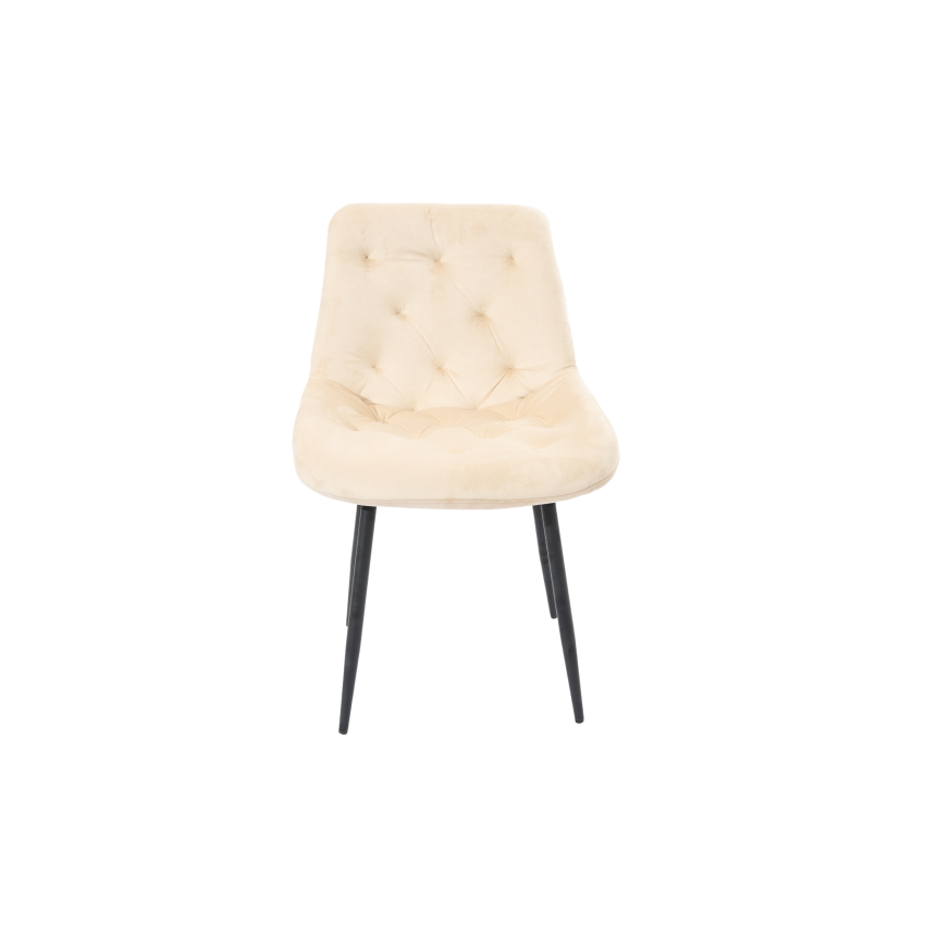 Set 4 Scaune Bucatarie Tapitat S-212, Stofa, Bej