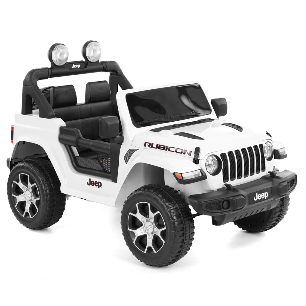 JEEP WRANGLER RUBICON WHITE - Masina de jucarie cu baterie