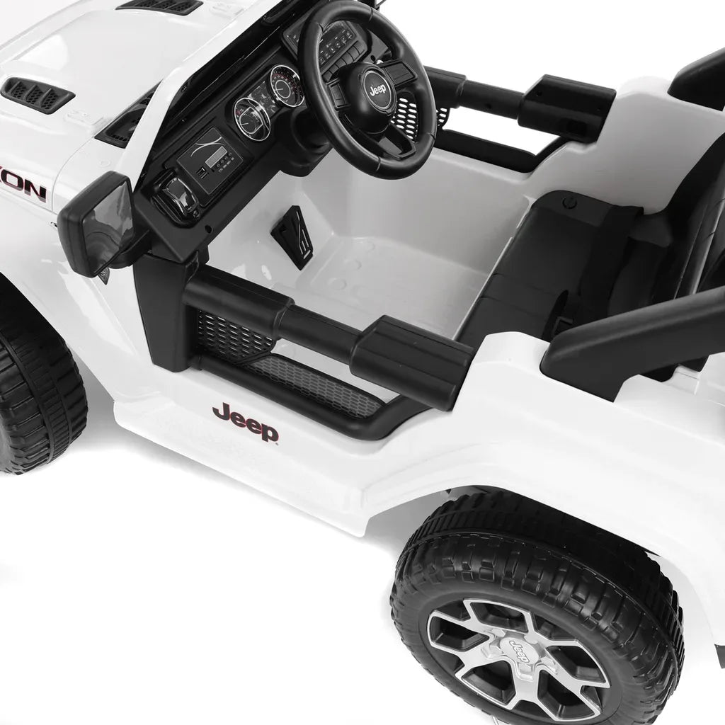JEEP WRANGLER RUBICON WHITE - Masina de jucarie cu baterie