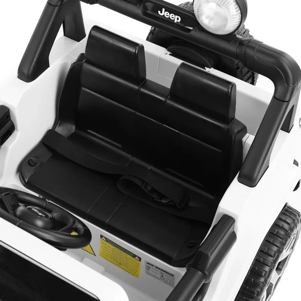 JEEP WRANGLER RUBICON WHITE - Masina de jucarie cu baterie