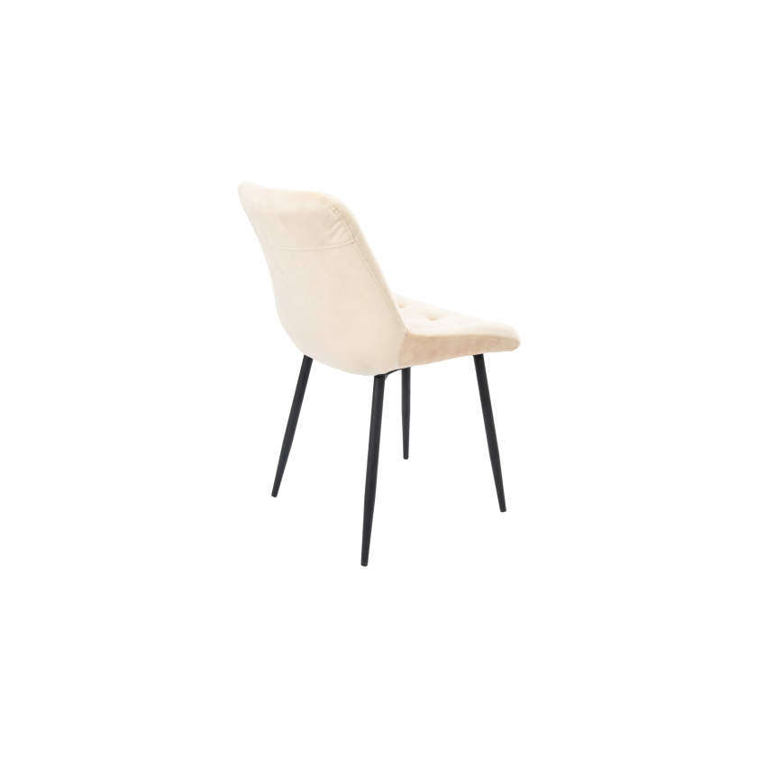 Set 4 Scaune Bucatarie Tapitat S-212, Stofa, Bej