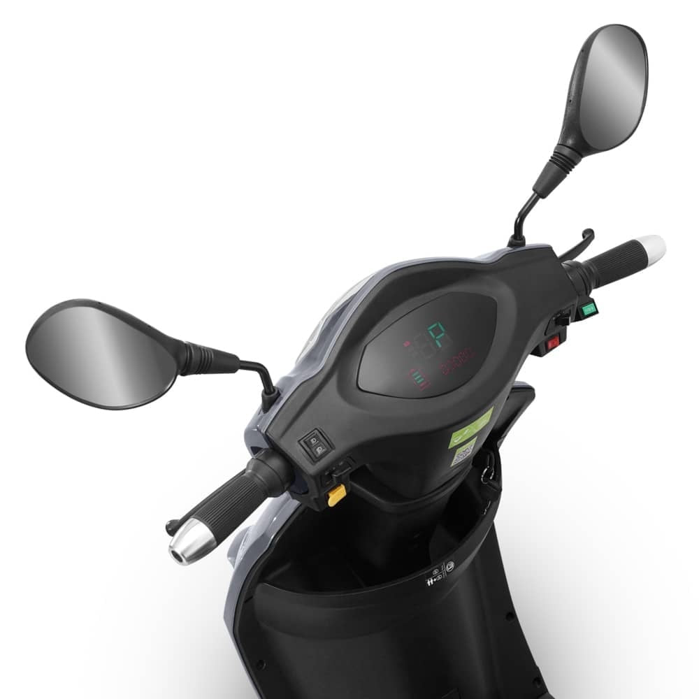 Triciclu electric 1000W, Voltarom VM4 Fara permis, 60V, 20Ah, viteza maxima 25 Km pe ora, Gri, Autonomie 50Km