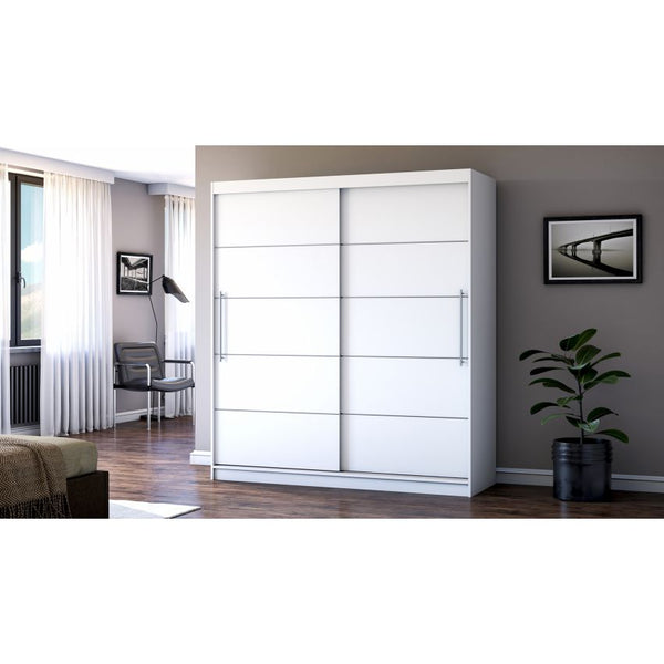 Dressing Radu fara oglinda, 180x200x61 cm, alb