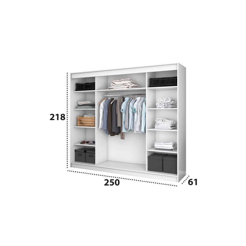 Dressing Iulia alb 250 cm