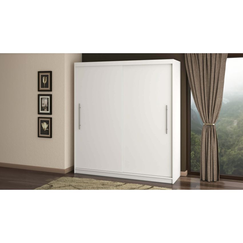 Dressing Radu fara oglinda, 204x218x58 cm, alb