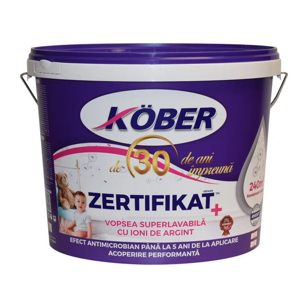 KOBER VOPSEA LAVABILA ZERTIFIKAT PLUS 17.5L LA PRET DE 15L