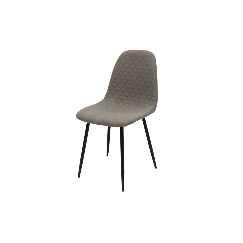 Scaun ML-6, tapitat stofa, gri