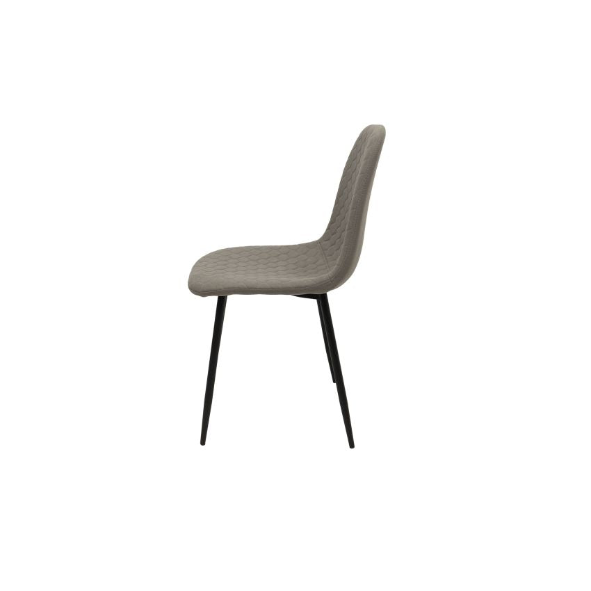 Scaun ML-6, tapitat stofa, gri