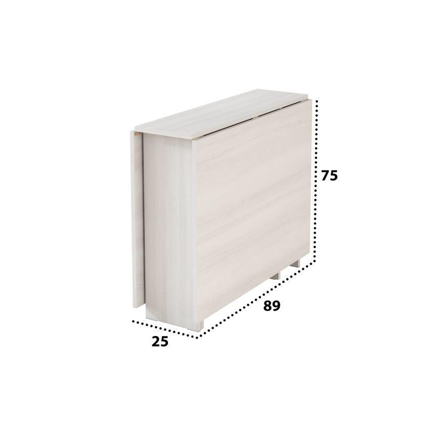 Masa pliabila fold, 161x75x89 cm, K524 alb murdar
