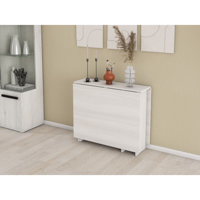 Masa pliabila fold, 161x75x89 cm, K524 alb murdar