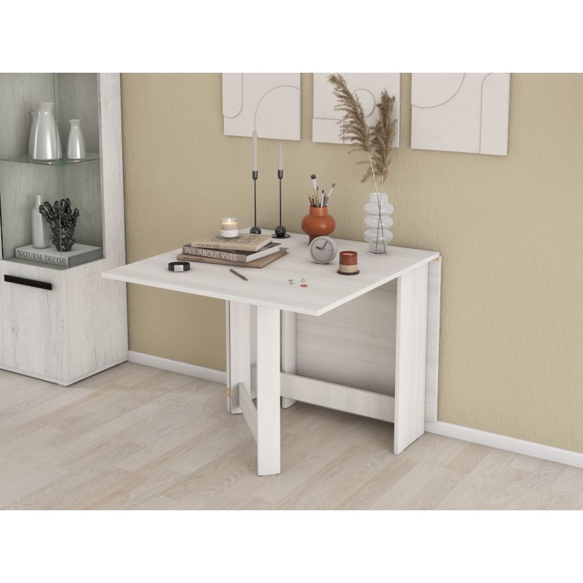Masa pliabila fold, 161x75x89 cm, K524 alb murdar