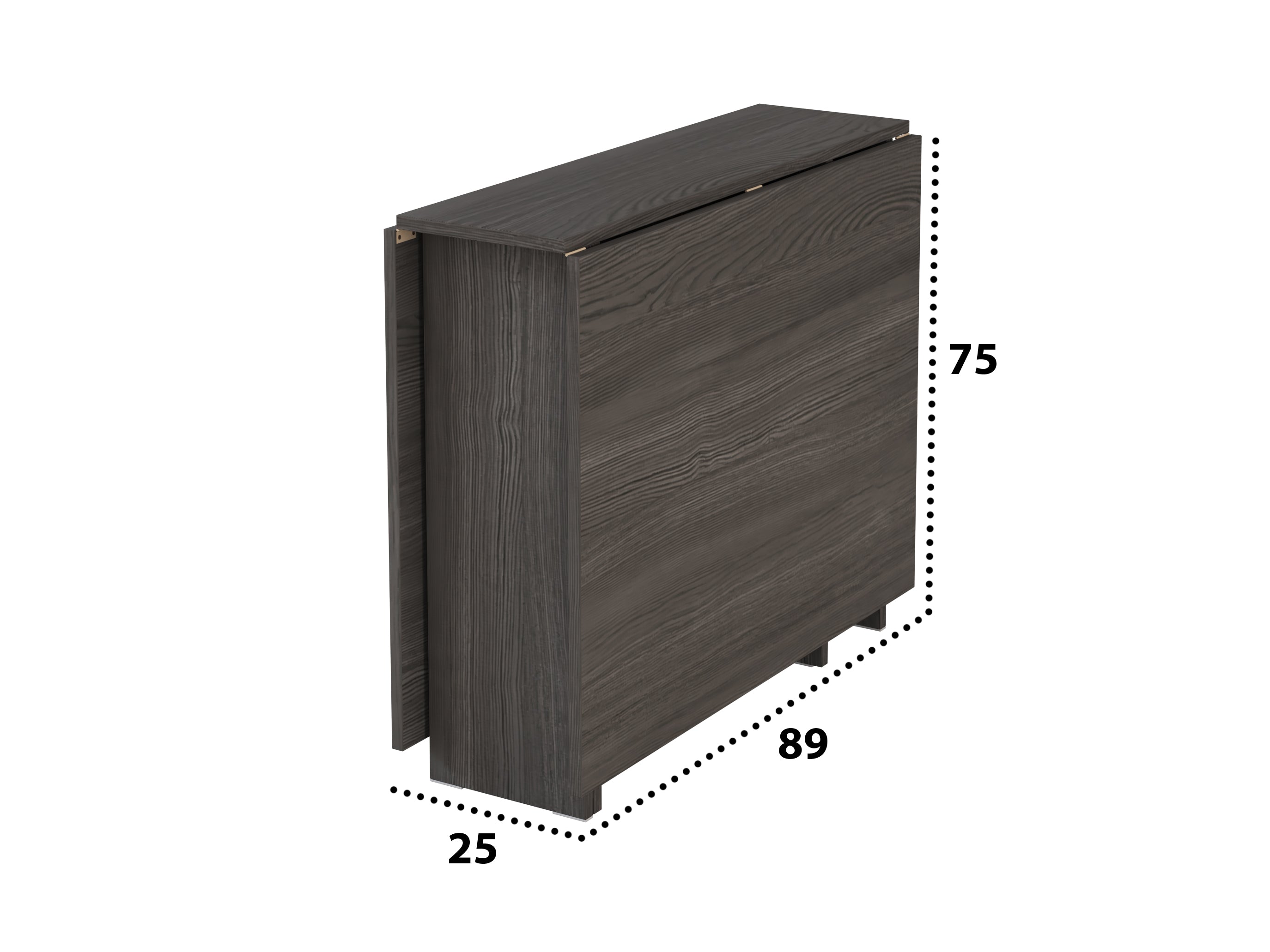 Masa pliabila fold, 161x75x89 cm, K526 cenusiu