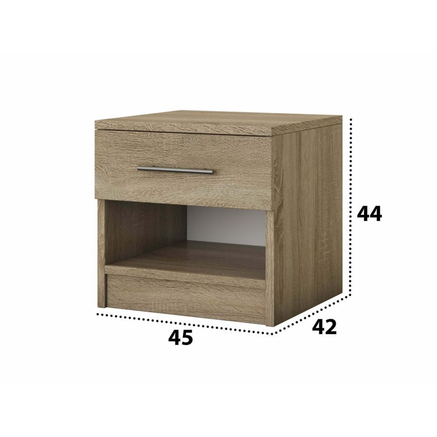 Noptiera beta, sonoma, 45x44x42 cm