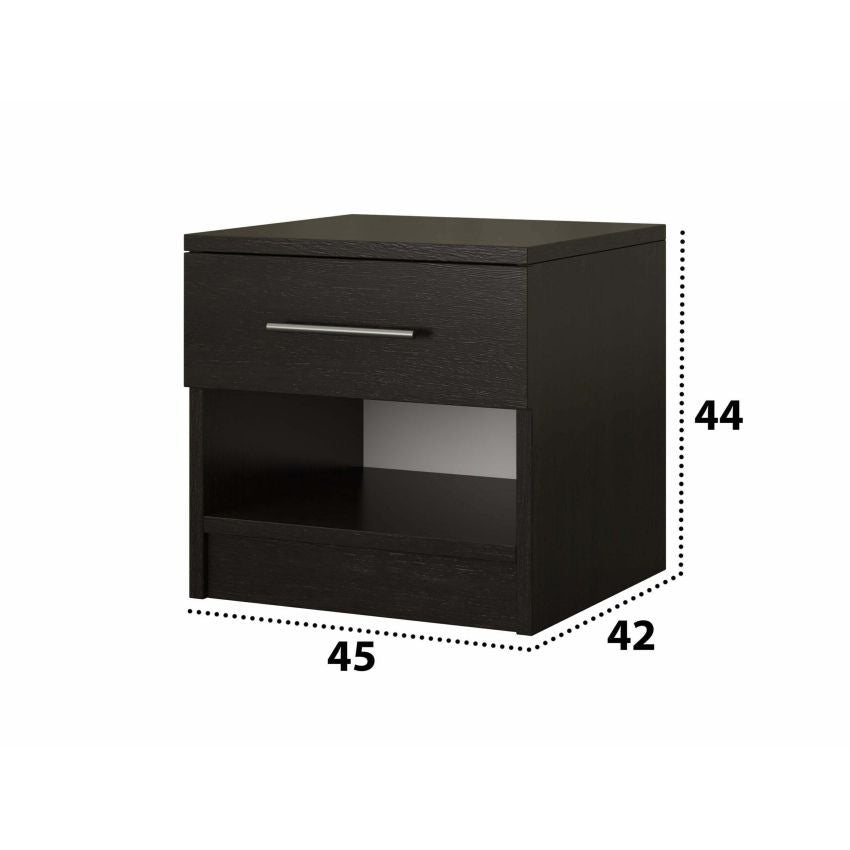 Noptiera beta, wenge, 45x44x42 cm