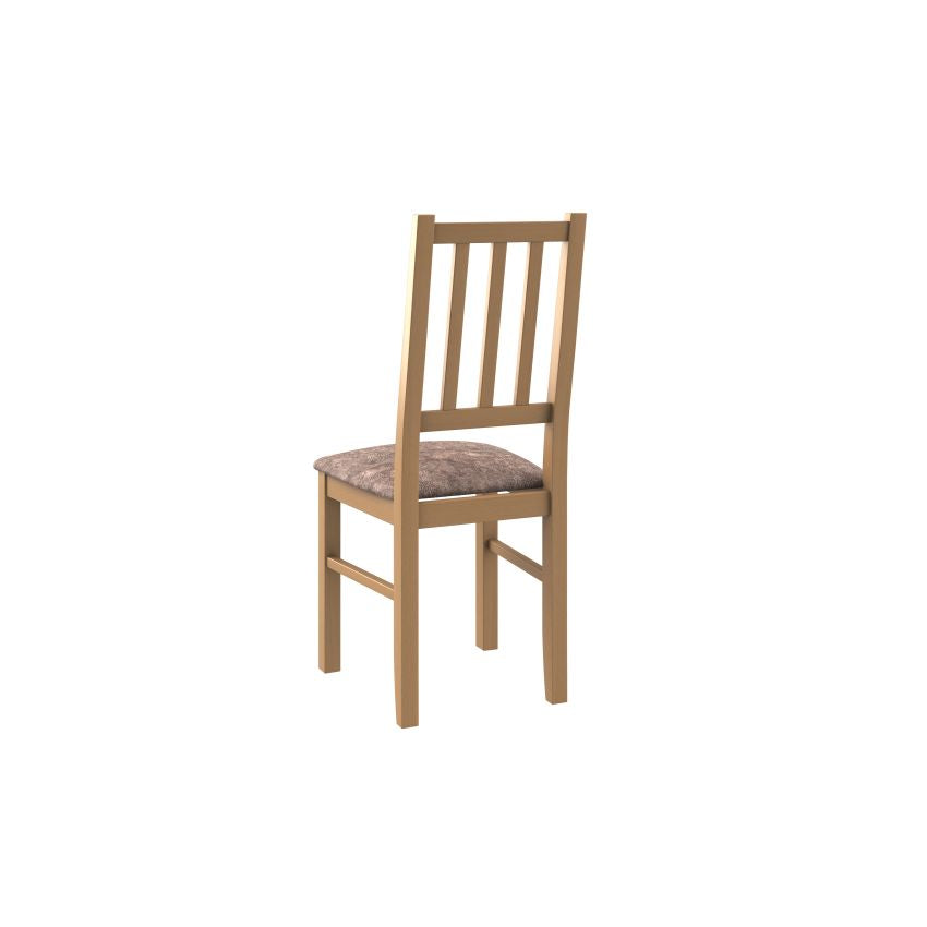 Scaun din lemn masiv de fag tapitat cu stofa s-38 boss 4 stirling 18a