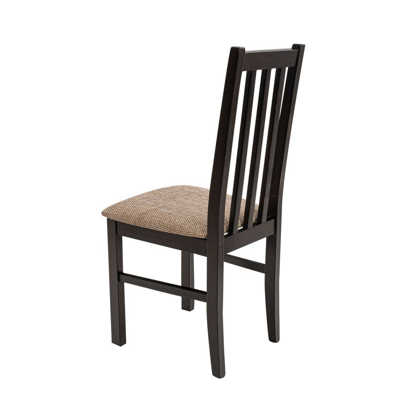 Scaun din lemn masiv de fag tapitat cu stofa s-38 boss10 w2, wenge