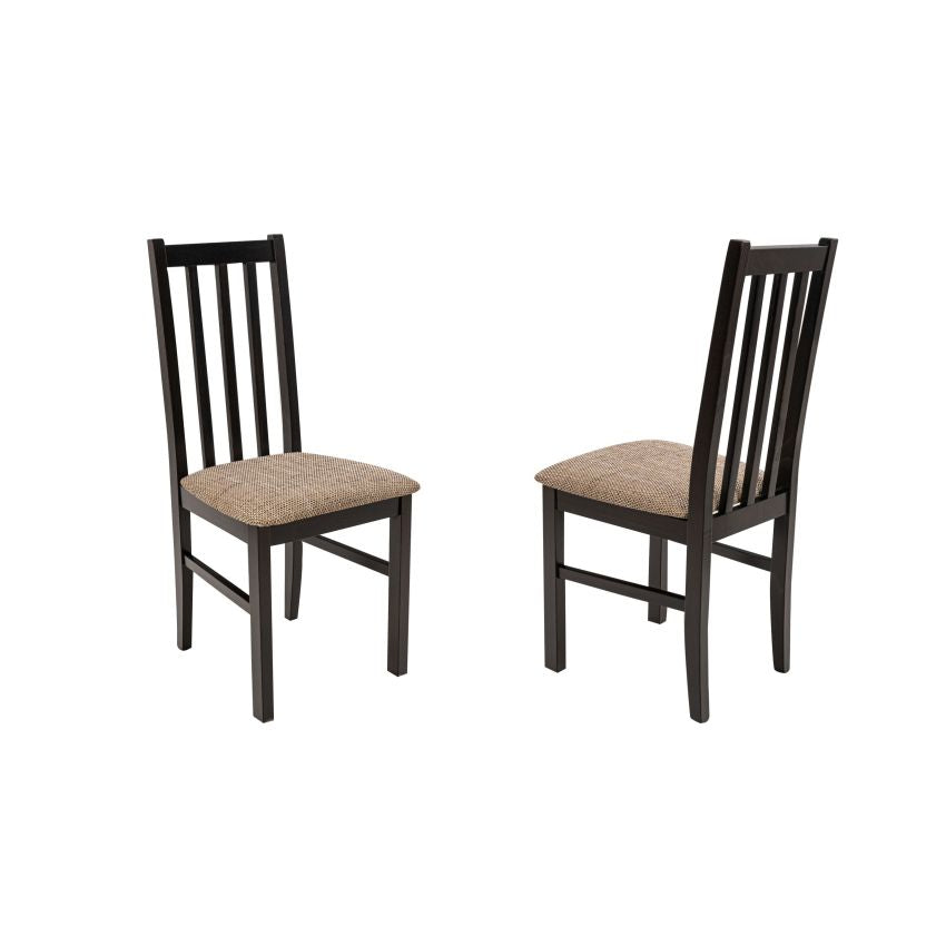 Scaun din lemn masiv de fag tapitat cu stofa s-38 boss10 w2, wenge