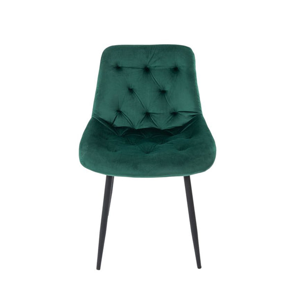 Set 6 scaune bucatarie tapitat S-212, Stofa, Verde