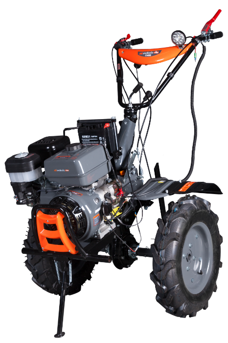MOTOCULTOR T1400 EVOTOOLS PLUS PORNIRE ELECTRICA CU ROTI DE TRANSPORT