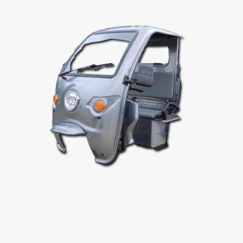 Cabina Triciclu Electric, Voltarom Hercules, Metal, Gri