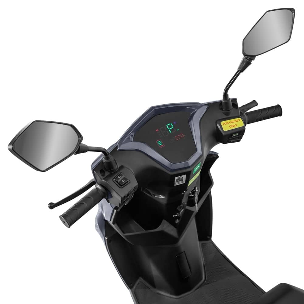 Scuter Electric 1500W, Voltarom VS1 Fara permis, 60V, 20Ah, viteza maxima 25 Km pe ora, Autonomie 74Km, Gri