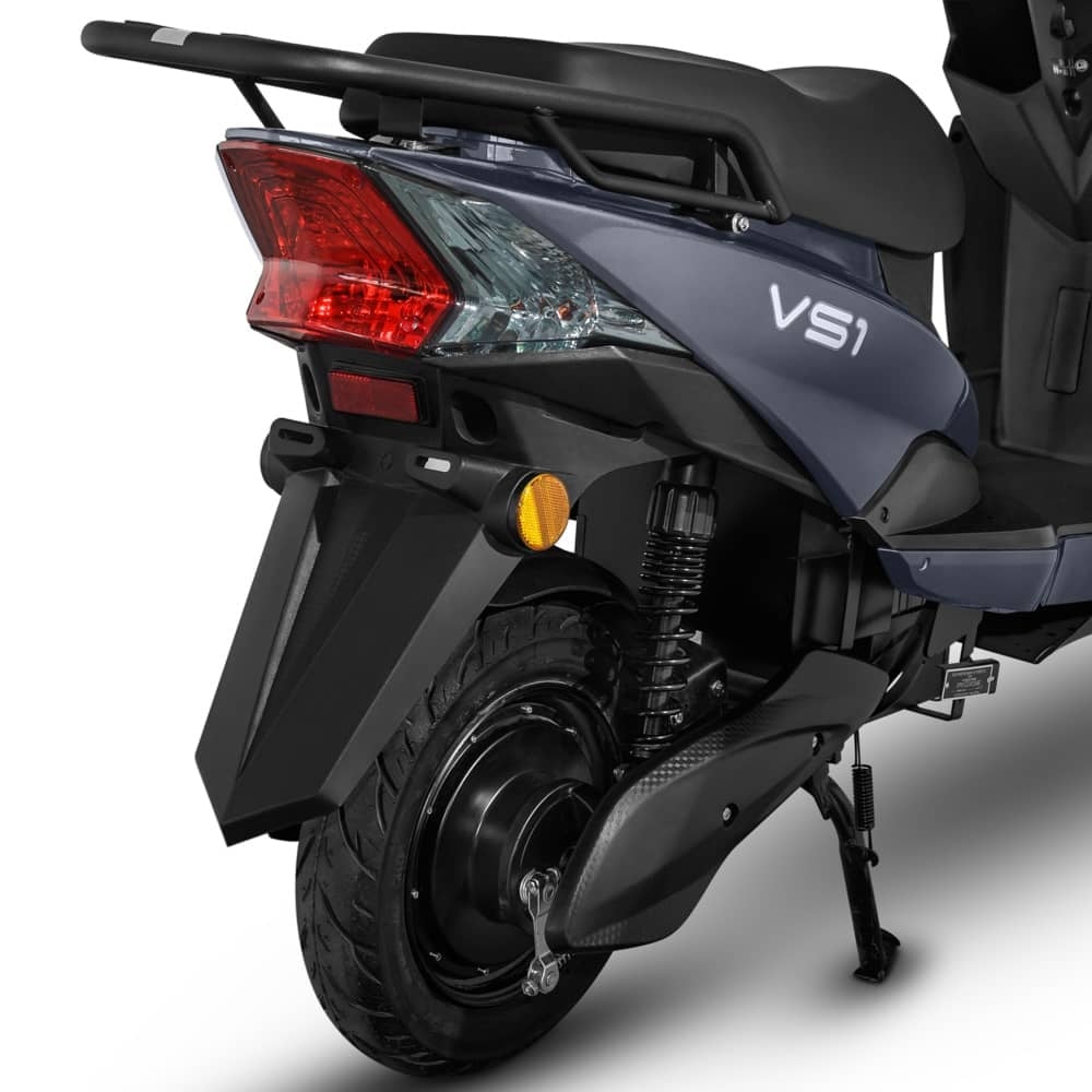 Scuter Electric 1500W, Voltarom VS1 Fara permis, 60V, 20Ah, viteza maxima 25 Km pe ora, Autonomie 74Km, Gri