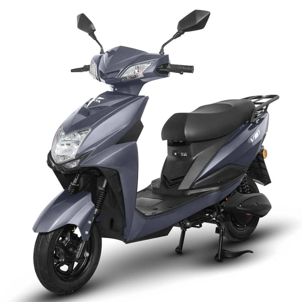 Scuter Electric 1500W, Voltarom VS1 Fara permis, 60V, 20Ah, viteza maxima 25 Km pe ora, Autonomie 74Km, Gri
