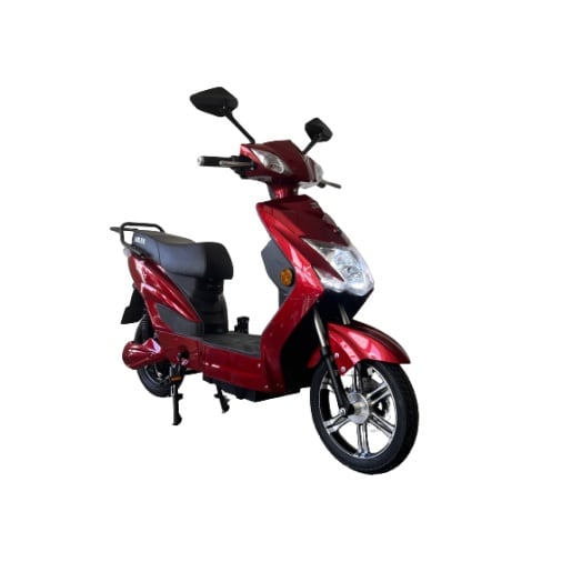 Scuter Electric (Bicicleta), Fara Permis, Cu Pedale Volta SX - 220 W, viteza maxima 25 km pe ora, visiniu
