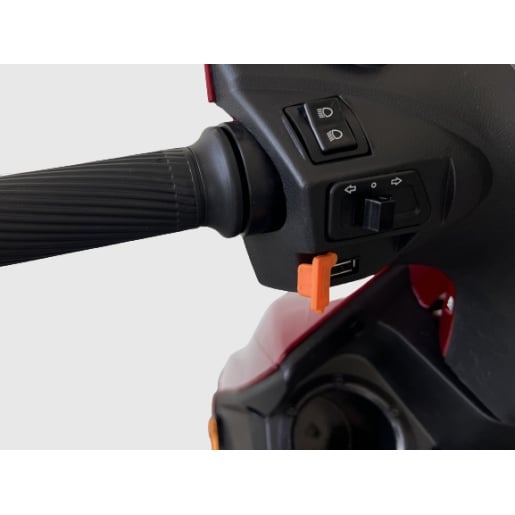 Scuter Electric (Bicicleta), Fara Permis, Cu Pedale Volta SX - 220 W, viteza maxima 25 km pe ora, visiniu