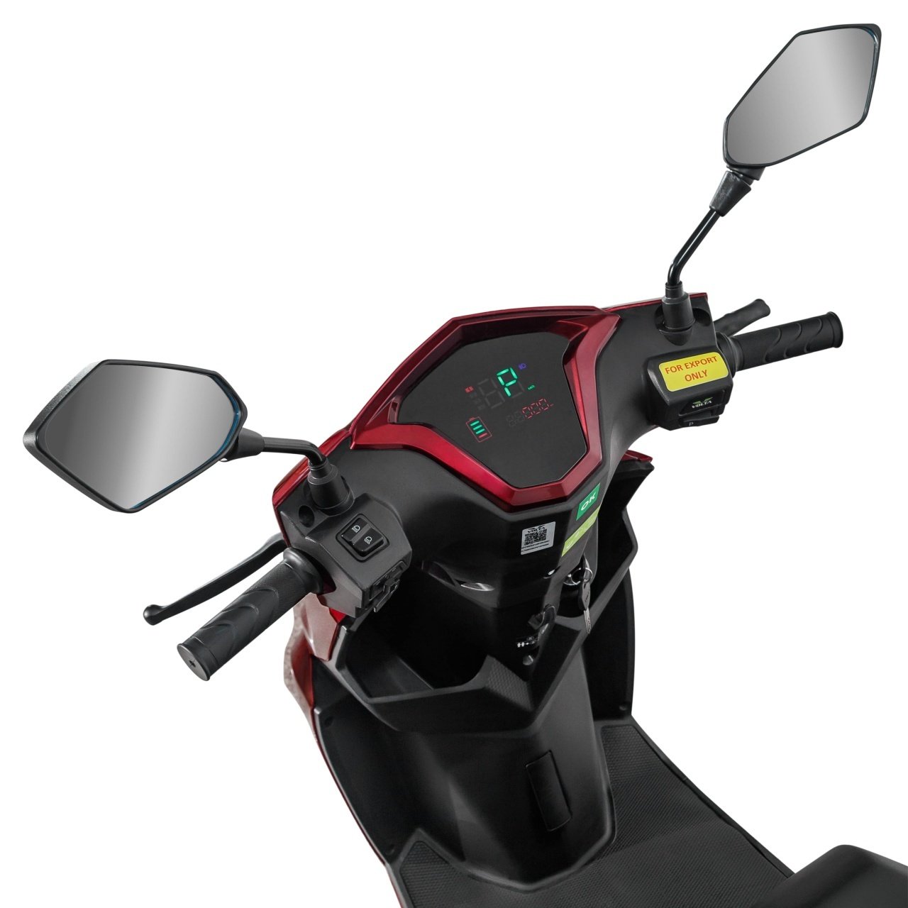 Scuter Electric Voltarom VS1 MODEL 2025, 2000W, Fara Permis, autonomie pana la 80 km, Visiniu