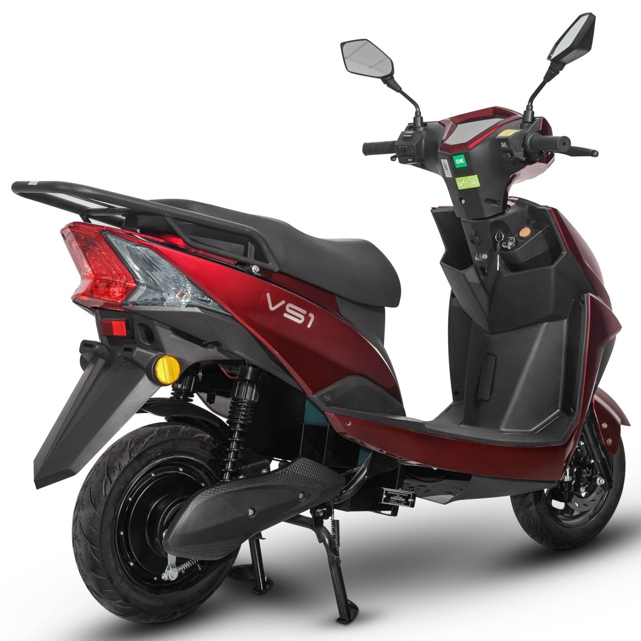 Scuter Electric, 1500W, Fara Permis, Voltarom S1, autonomie pana la 74 km, Visiniu