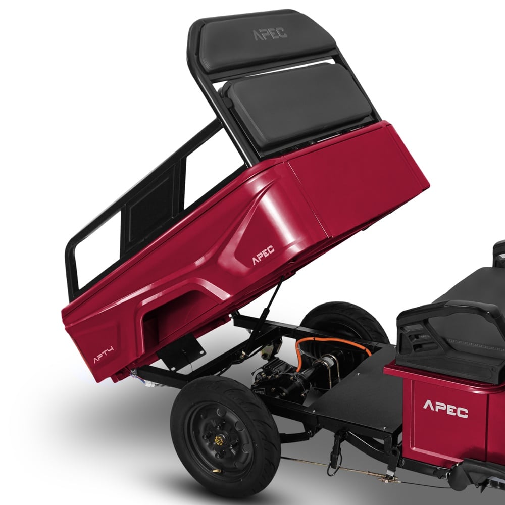 Triciclu Electric Voltarom, APT4, Fara Permis, Rosu, 25 km pe ora, 1000W, autonomie pana la 41 km