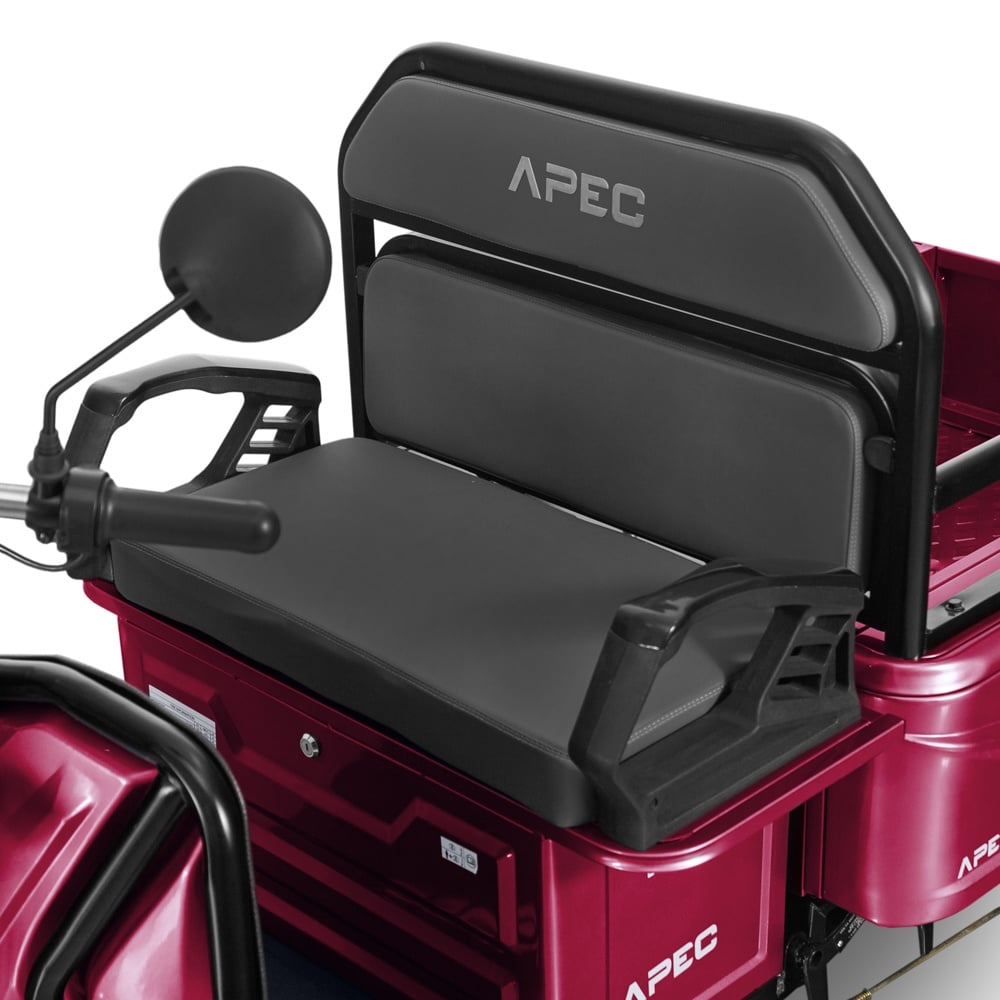 Triciclu Electric Voltarom, APT4, Fara Permis, Rosu, 25 km pe ora, 1000W, autonomie pana la 41 km