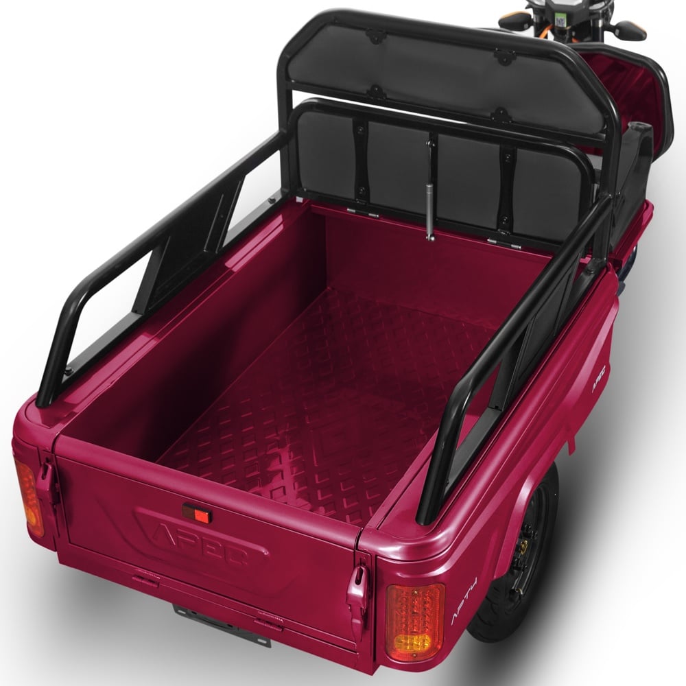 Triciclu Electric Voltarom, APT4, Fara Permis, Rosu, 25 km pe ora, 1000W, autonomie pana la 41 km