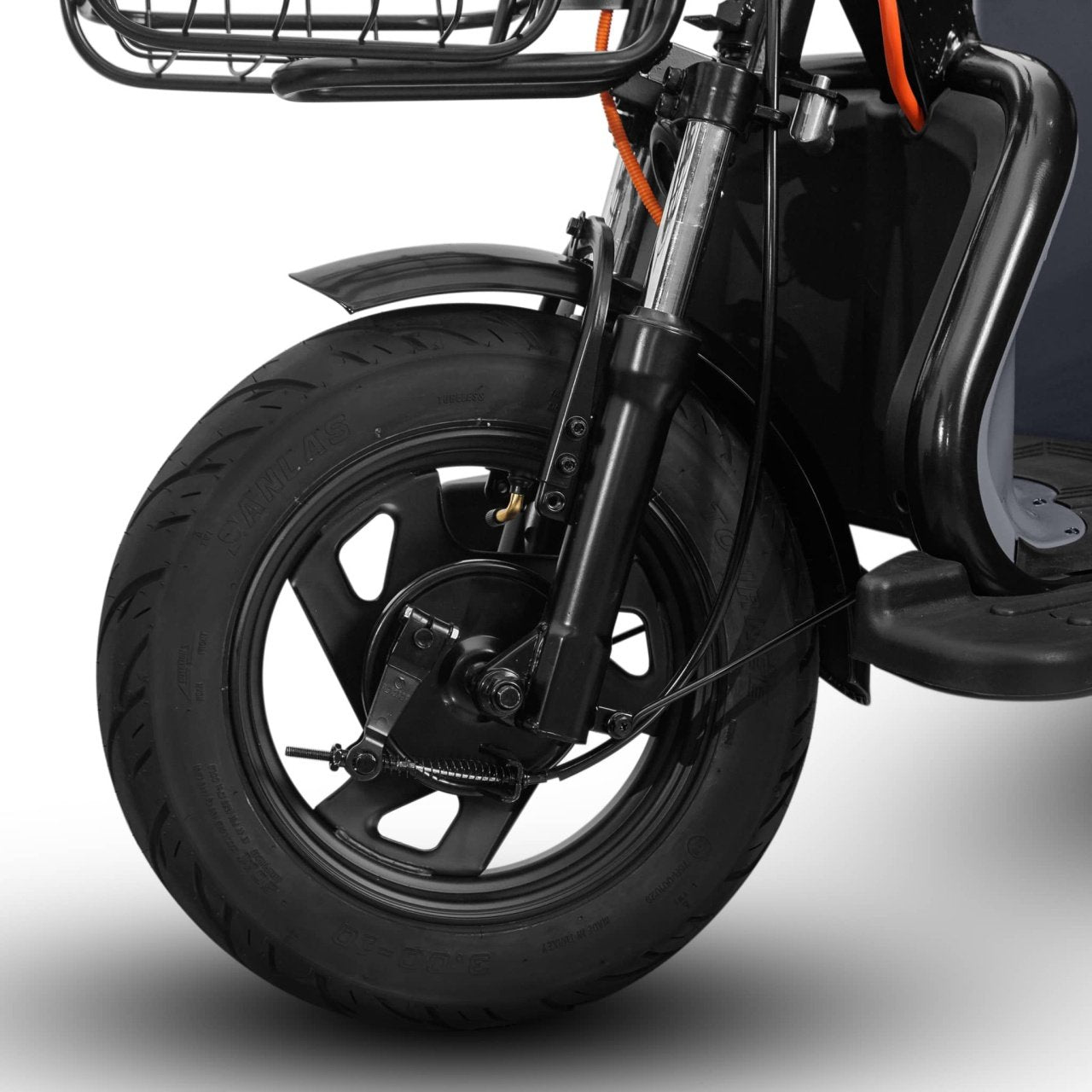 Triciclu electric Voltarom APM5, 60V, 20 AH, 1000W, fara permis, 25km/h, Gri, autonomie pana la 40km