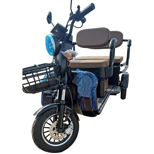 Triciclu Electric Voltarom, Motor 1800W, Fara Permis, Viteza Maxima 25 km pe ora, 1800W, Autonomie Pana La 60km, 2 locuri