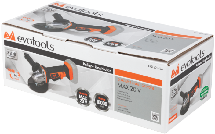 POLIZOR UNGHIULAR FARA ACUMULATOR SI INCARCATOR MAX 20V ONE EPTO