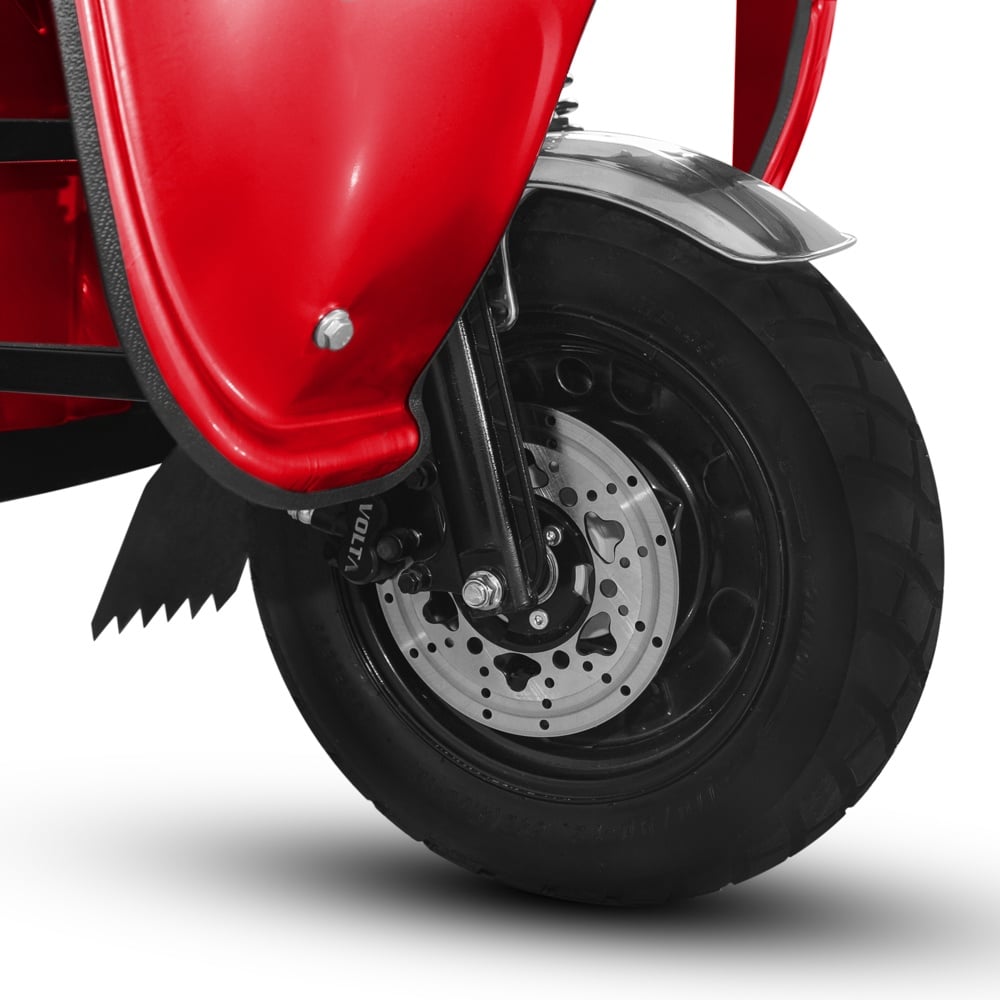 Voltarom Hercules motor 3900W, 72V, 120Ah, 120Km autonomie, viteza maxima 25 km pe ora, FARA Permis, Triciclu Electric Tuk Tuk, Cu Cabină Rosu