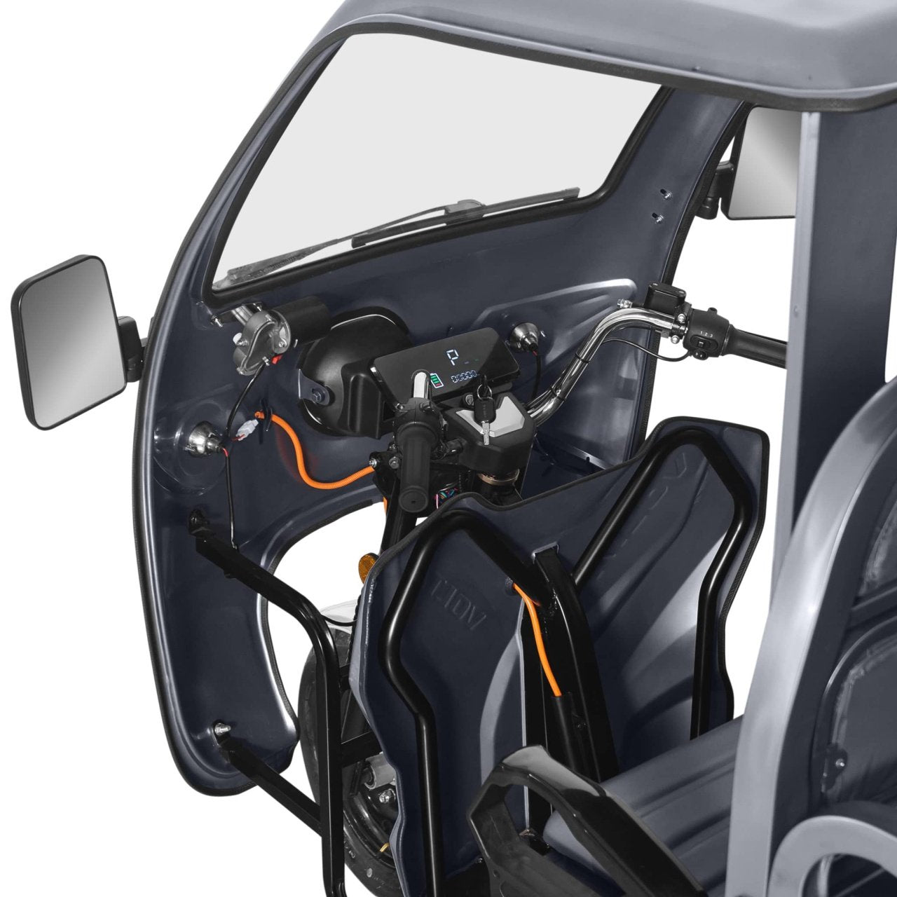 Voltarom Hercules, motor 3900W, 72V, 45 AH, viteza maxima 25 km pe ora, pana la 50km autonomie, Fara Permis, Triciclu Electric Tuk Tuk cu cabina