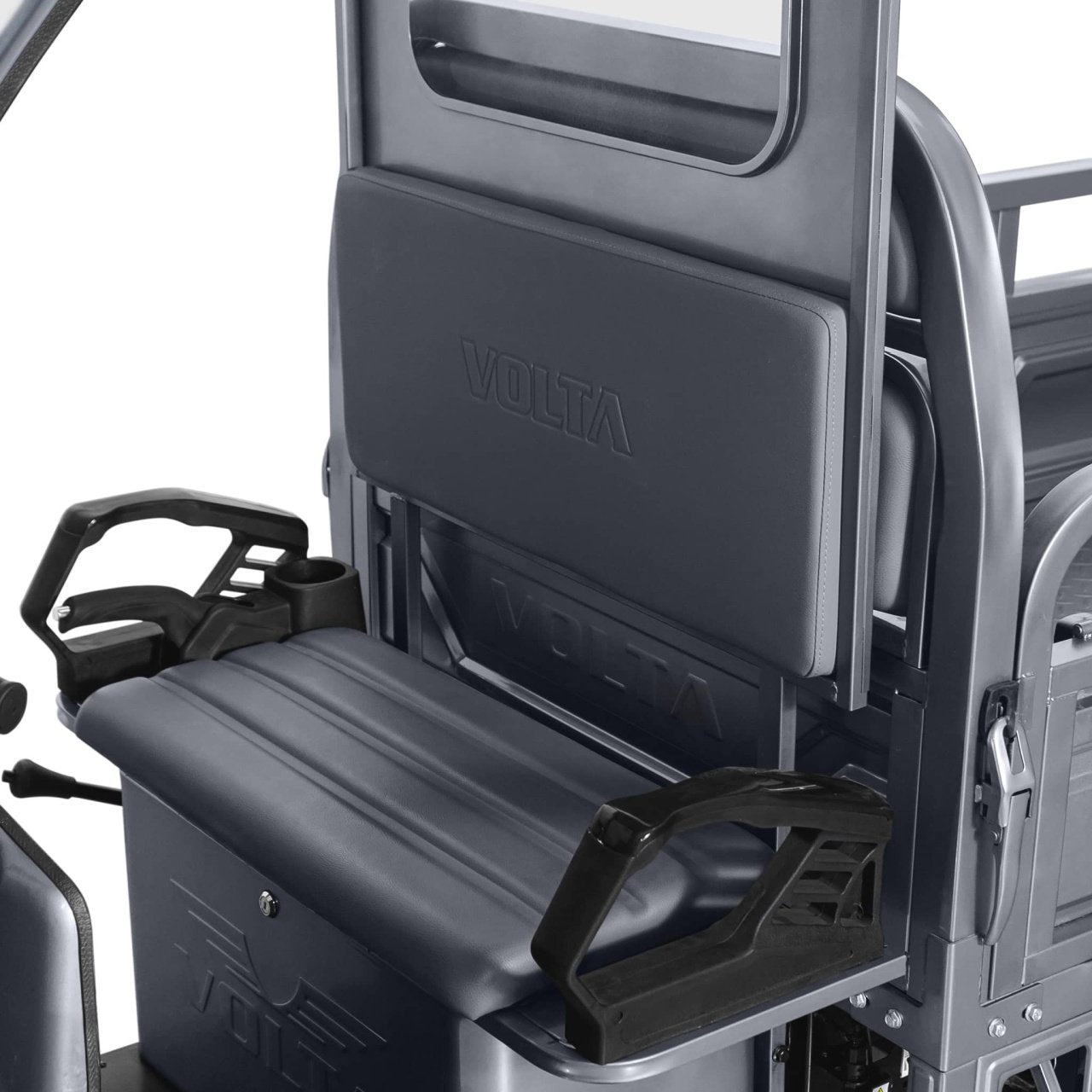 Voltarom Hercules, motor 3900W, 72V, 45 AH, viteza maxima 45 km pe ora, pana la 50km autonomie, Cu Permis, Triciclu Electric Tuk Tuk cu cabina, Gri