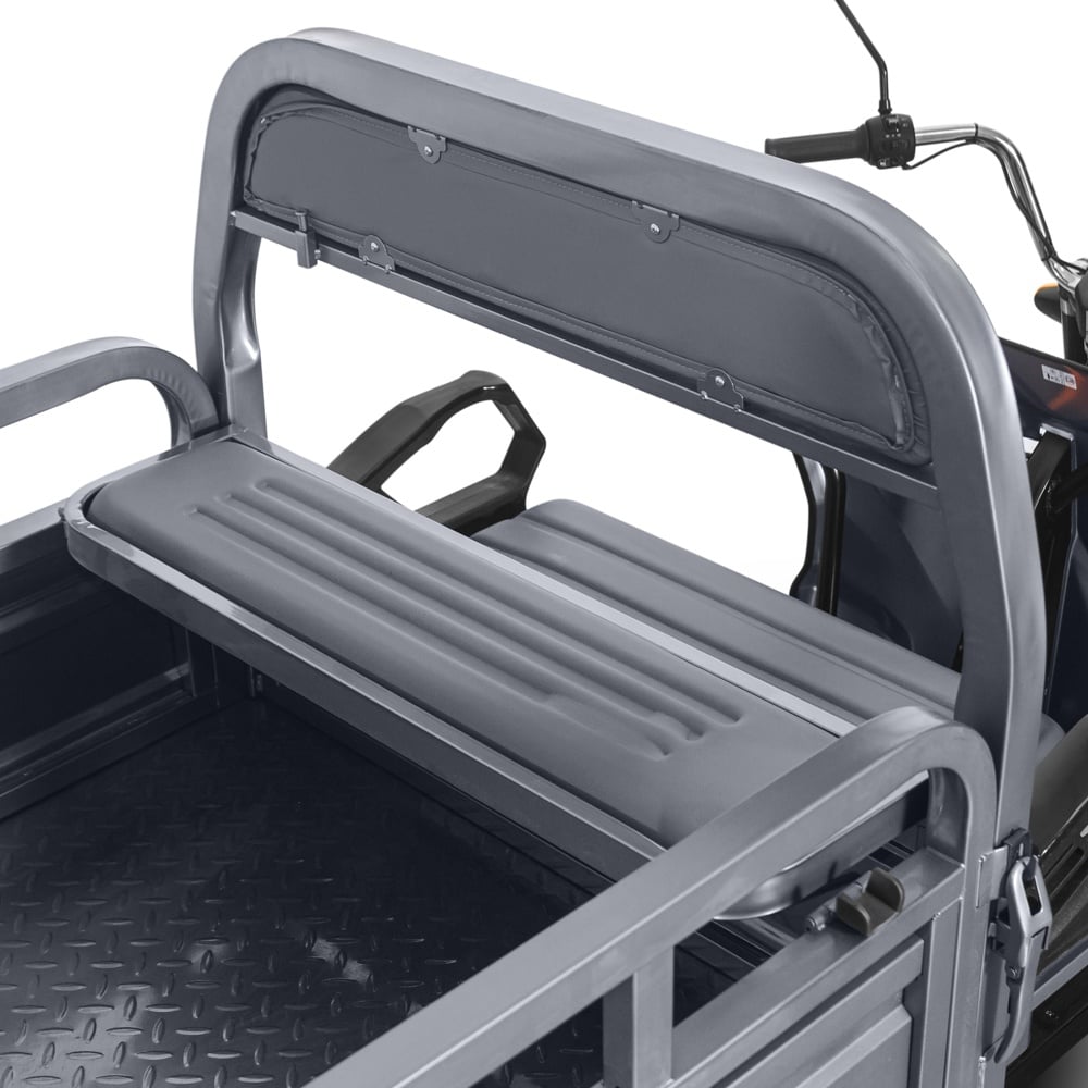 Voltarom Hercules, motor 3900W, 72V, 45 AH, viteza maxima 45 km pe ora, pana la 50km autonomie, Cu Permis, Triciclu Electric Tuk Tuk, Gri