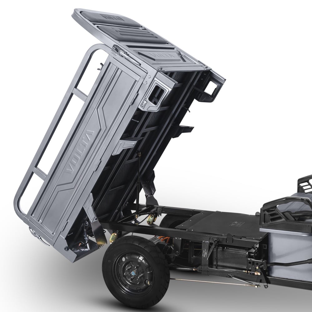 Voltarom Hercules, motor 3900W, 72V, 60 AH, viteza maxima 25 km pe ora, pana la 70km autonomie, Fara Permis, Triciclu Electric VT5, Tuk Tuk, Gri