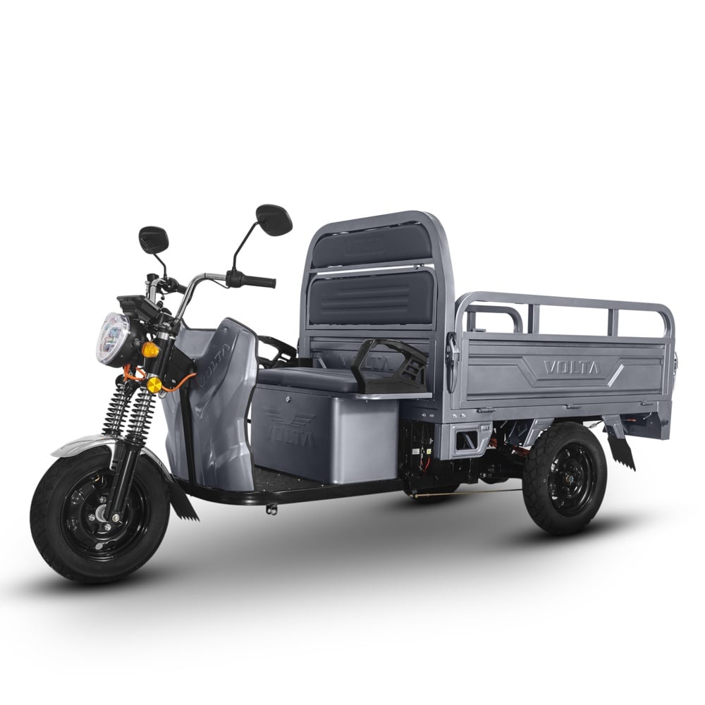 Voltarom Hercules, motor 3900W, 72V, 45 AH, viteza maxima 45 km pe ora, pana la 50km autonomie, Cu Permis, Triciclu Electric Tuk Tuk, Gri