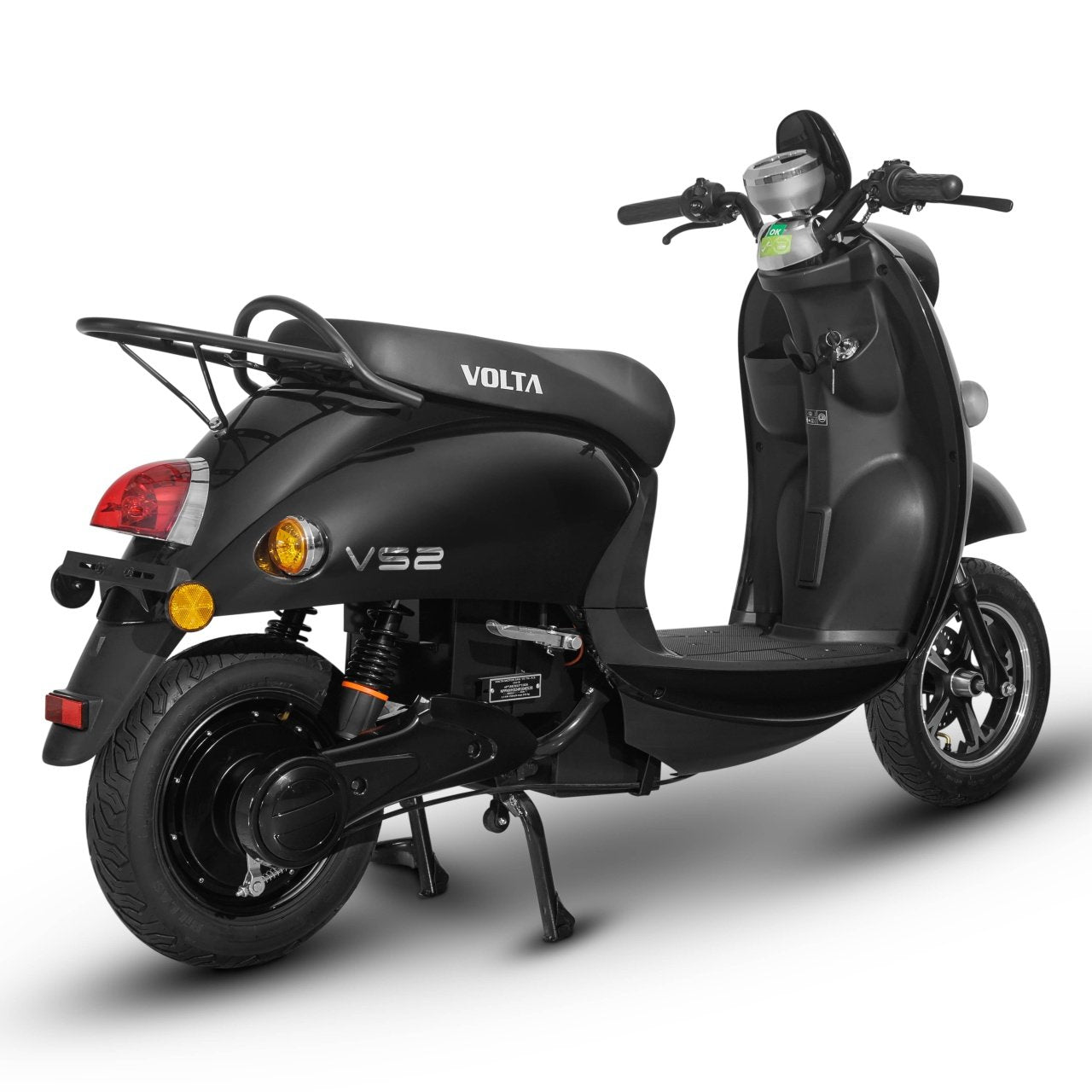 Voltarom S2, motor 2000 W, viteza maxima 45 km pe ora, autonomie pana la 60 km, Scuter Electric Cu Permis, Negru