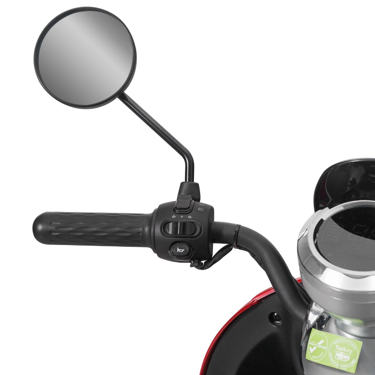 Voltarom S2, motor 2000W, autonomie pana la 60 km, viteza maxima 25 km pe ora, Scuter electric Fara Permis, Rosu