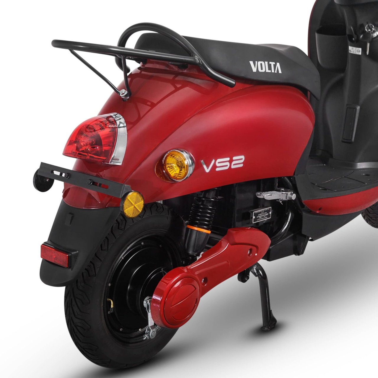 Voltarom S2, motor 2000W, autonomie pana la 60 km, viteza maxima 25 km pe ora, Scuter electric Fara Permis, Rosu