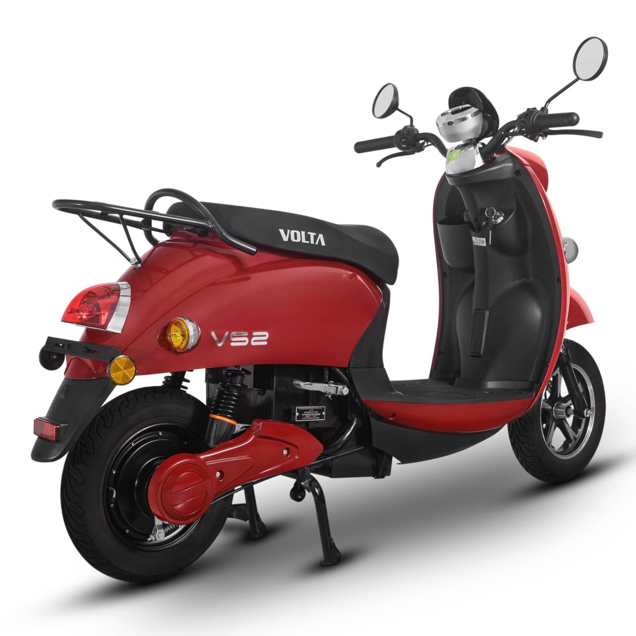 Voltarom S2, motor 2000W, autonomie pana la 60 km, viteza maxima 25 km pe ora, Scuter electric Fara Permis, Rosu