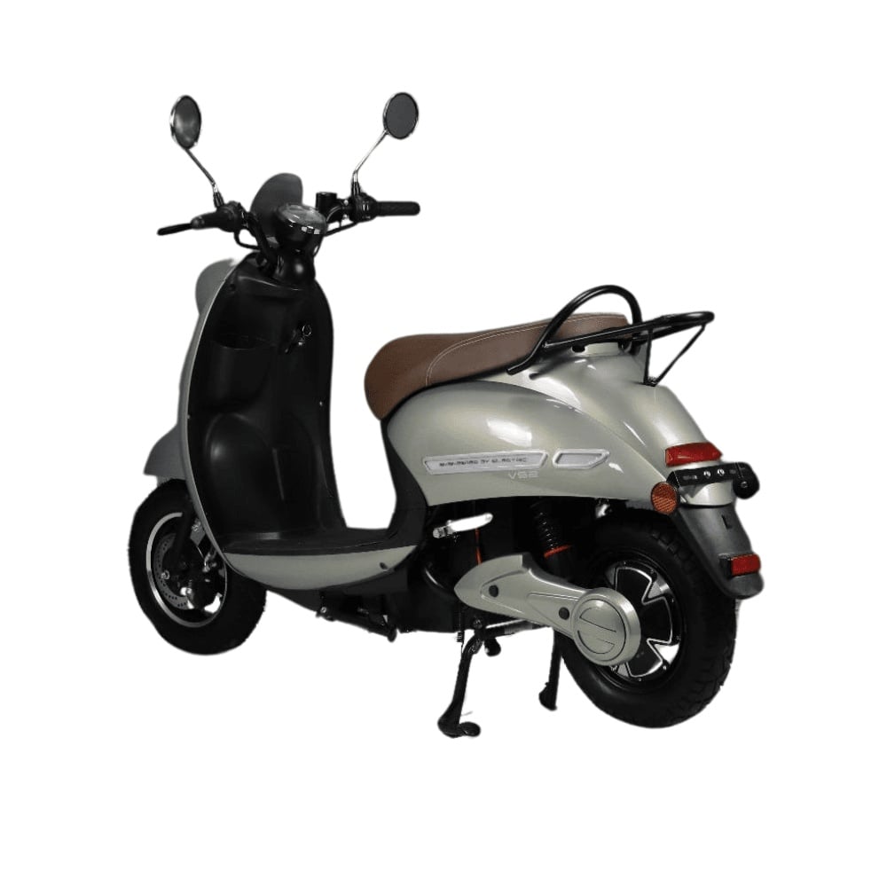 Voltarom S2 Premium, 2000W, viteza maxima 25km/h, autonomie pana la 60 km, Scuter Electric Fara Permis Argintiu